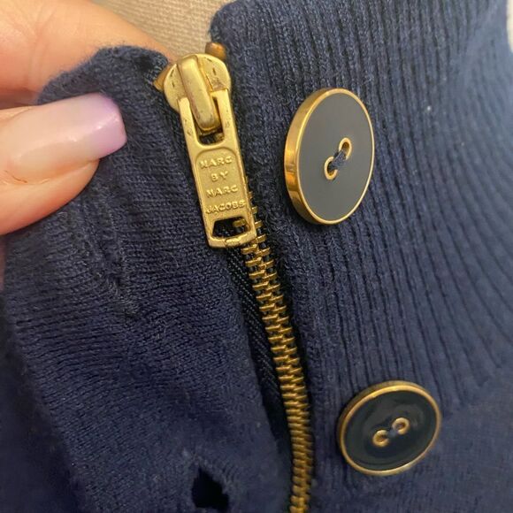 Marc by Marc Jacobs 100% cashmere front zipper cardigan, XS - Picture 4 of 12